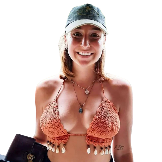Cowrie Shell Bikini Top
