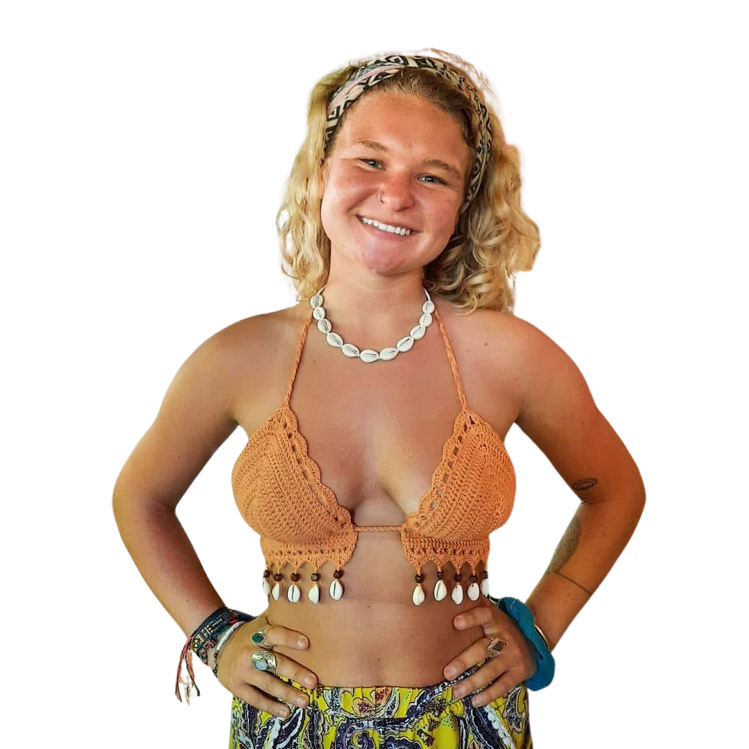 Cowrie Shell Bikini Top